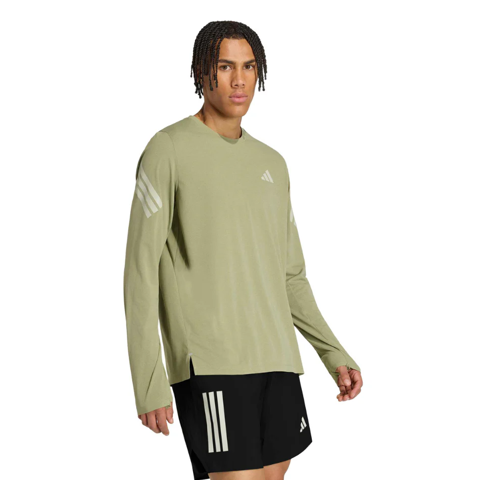 adidas Men's Adi365 Long Sleeved T-shirt in Tent Green/Halo Green AW26 - Image 2
