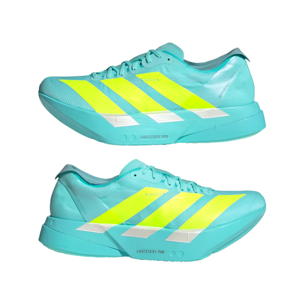 adidas Men's Adizero Adios Pro 4 Running Shoes in Flash Aqua/Lucid Lemon/Mint Ton AW25 - Image 4