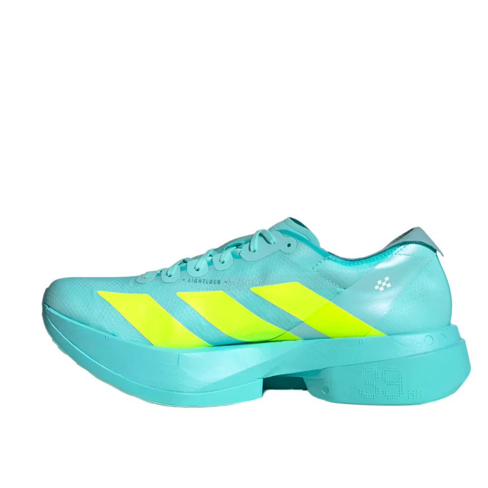 adidas Men's Adizero Adios Pro 4 Running Shoes in Flash Aqua/Lucid Lemon/Mint Ton AW25 - Image 5