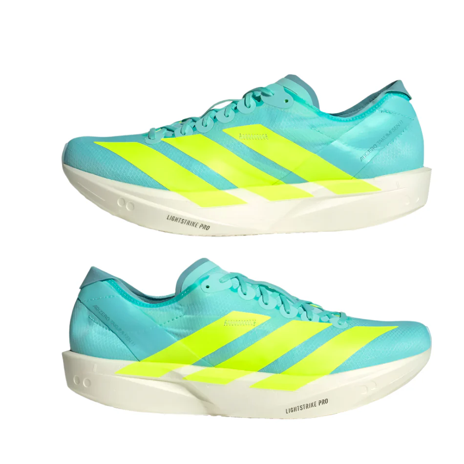 adidas Men's Takumi Sen 11 Running Shoes in Flash Aqua/Zero Metalic /Mint Ton AW25 - Image 4
