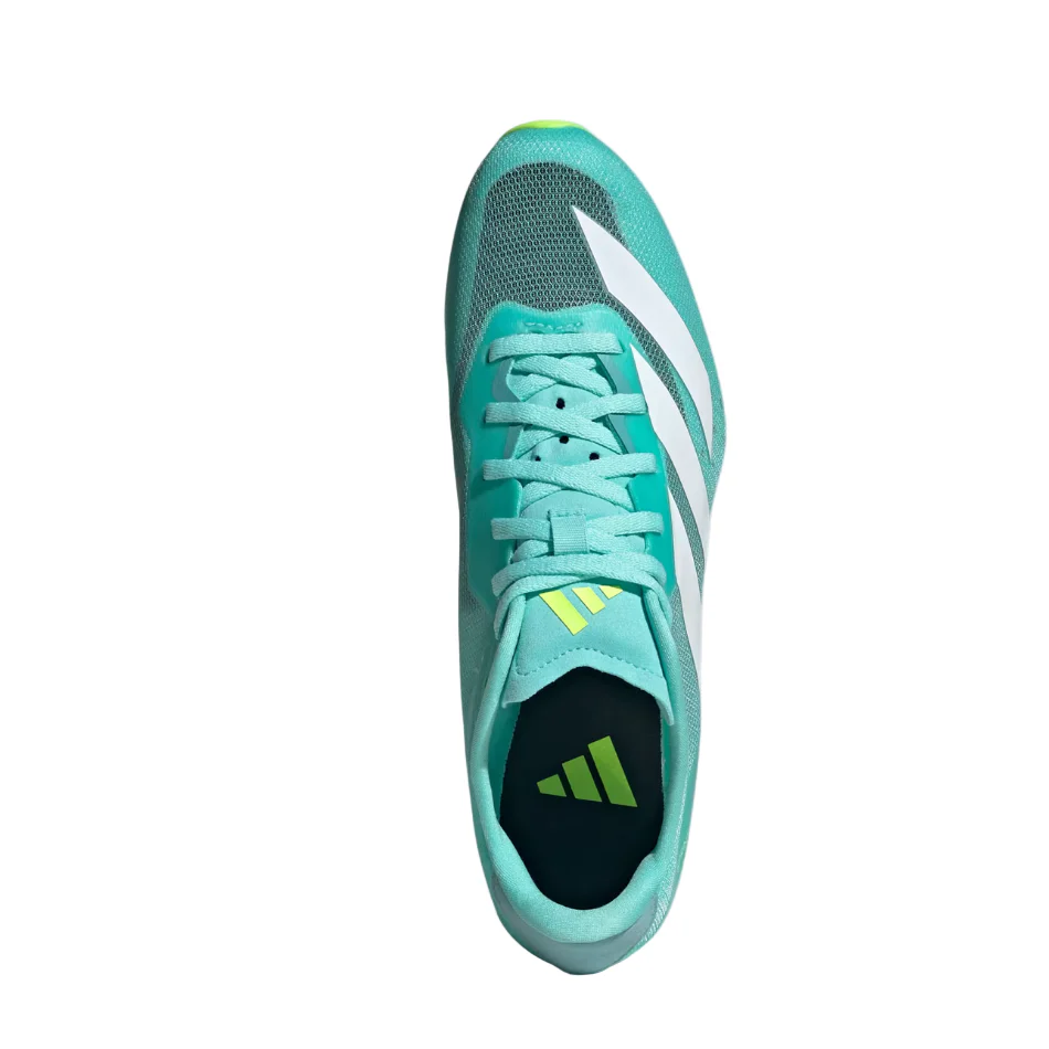 adidas Unisex Sprintstar Track Spikes in Flash Aqua/Cloud White/Lucid Lemon AW25 - Image 4