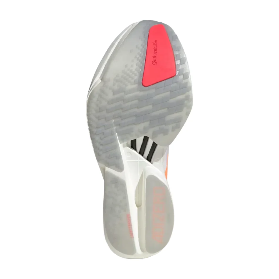 adidas Women's Adios Pro 4 Running Shoes in Cloud White/Beam Orange/Lucid Red SS26 - Image 3