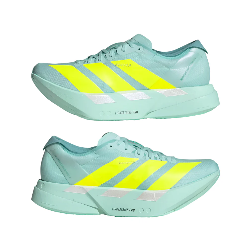 adidas Women's Adios Pro 4 Running Shoes in Turquoise/Semi Flash Aqua/Lucid Lemon/Mint Ton AW25 - Image 4