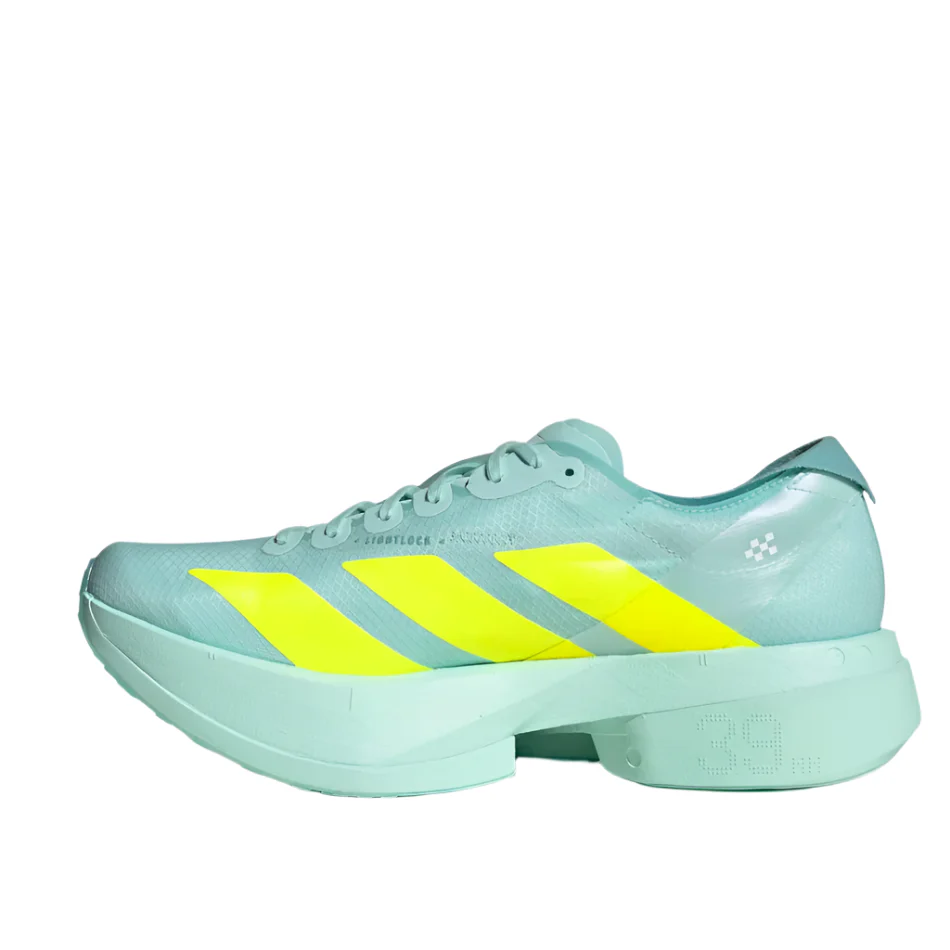 adidas Women's Adios Pro 4 Running Shoes in Turquoise/Semi Flash Aqua/Lucid Lemon/Mint Ton AW25 - Image 5
