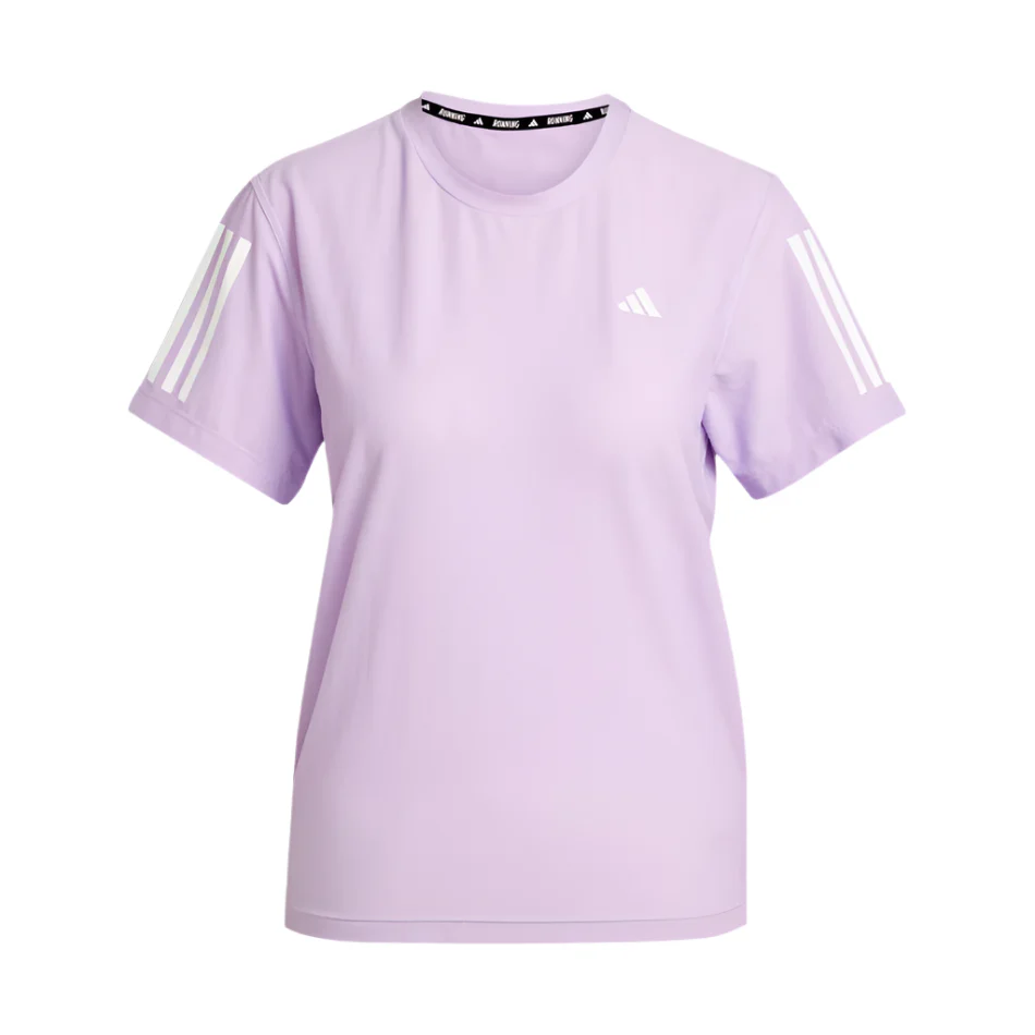 adidas Women's Own The Run T-Shirt in Powder Plum AW25