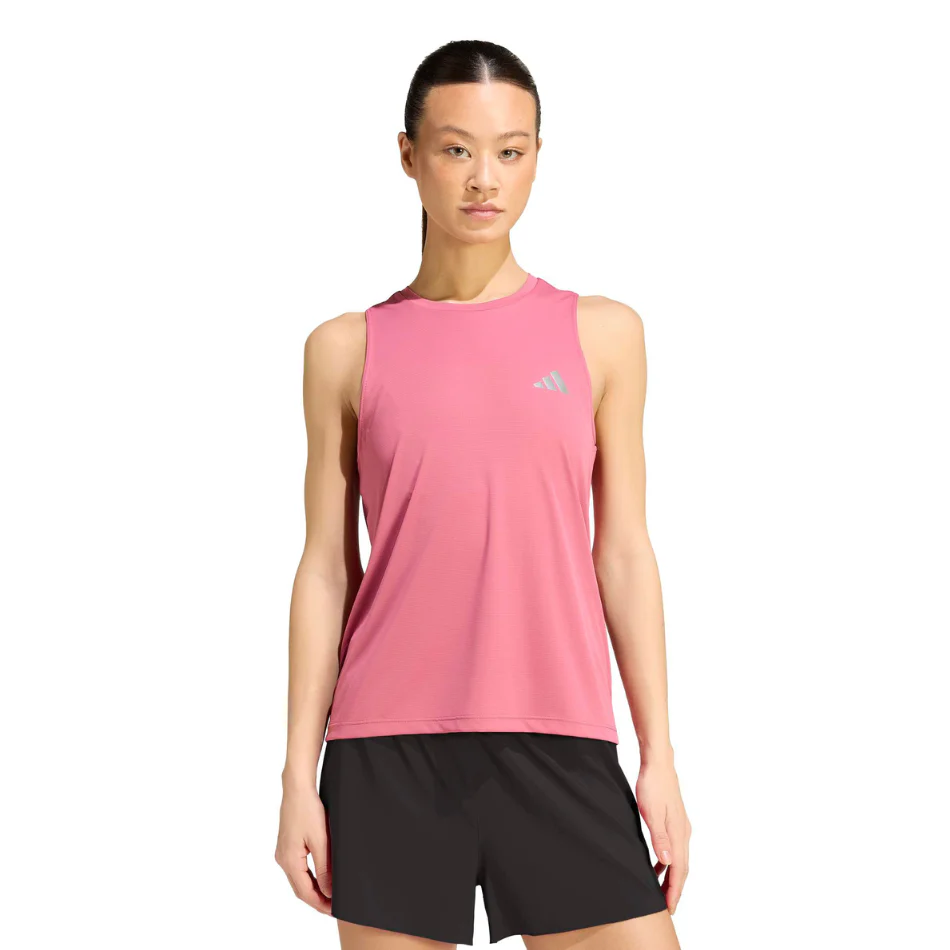 adidas Women's Run Essentials Tank in Dual Magenta AW26 - Image 2