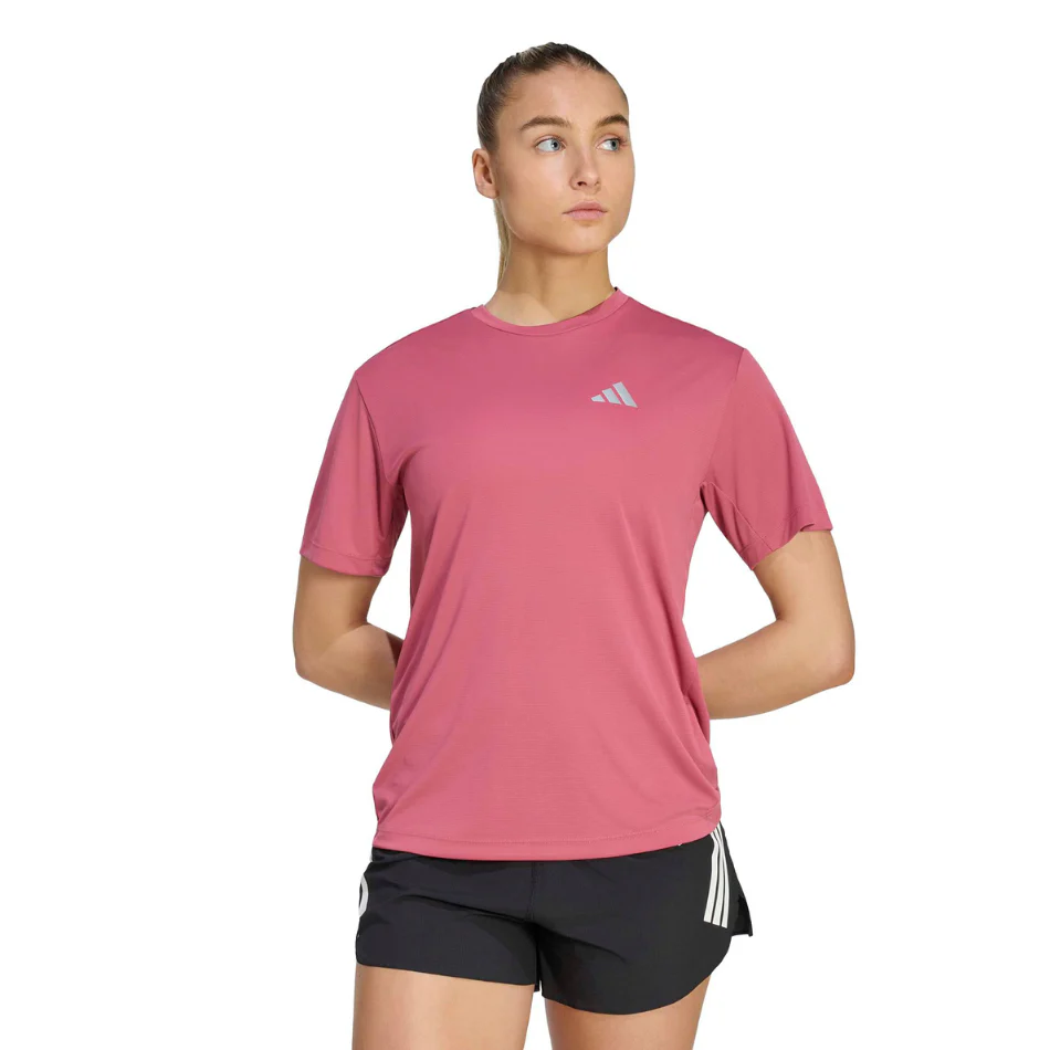 adidas Women's Run Essentials Tee in Dual Magenta AW26 - Image 2