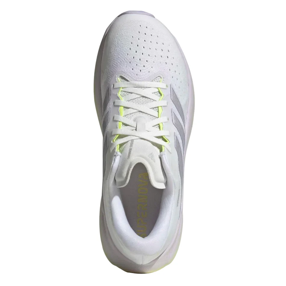 adidas Women's Supernova Rise 3 Running Shoes in Crystal White/Silver Met./Purple Tint AW26 - Image 3
