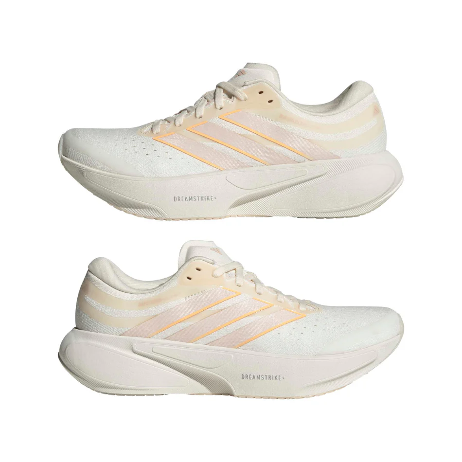 adidas Women's Supernova Solution 3 Running Shoes in Chalk White/Acid Orange/Wonder Quartz AW26 - Image 5