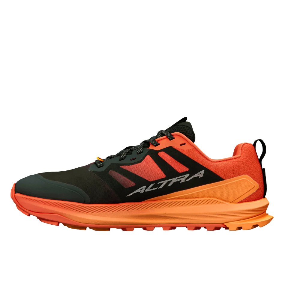 Altra Men's Lone Peak 9+ Trail Running Shoes in Black/Orange SS26 - Image 6