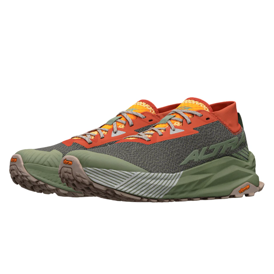 Altra Men's Olympus 275 Trail Running Shoes in Gray/Orange SS26 - Image 3