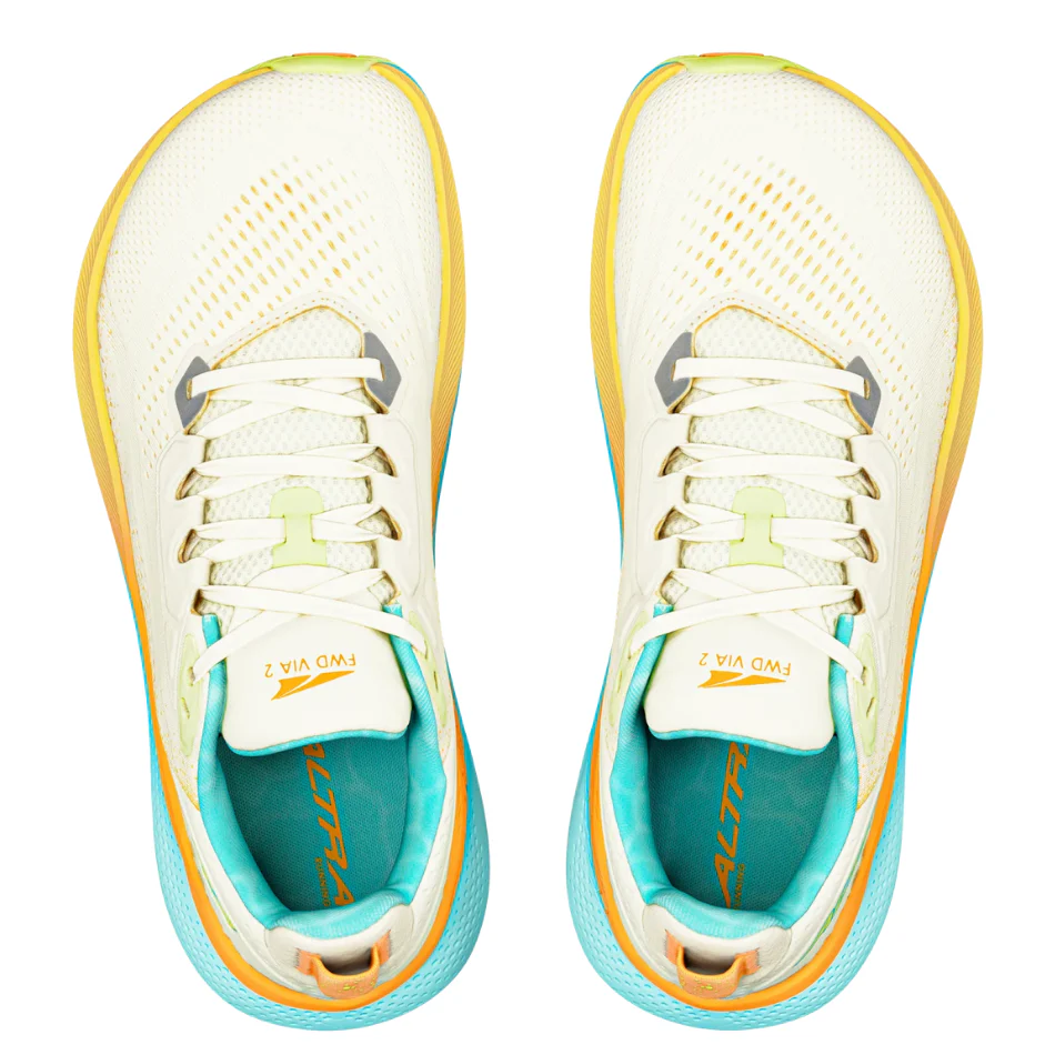 Altra Men's FWD Via 2 Running Shoes in Winter White/Green SS26 - Image 2