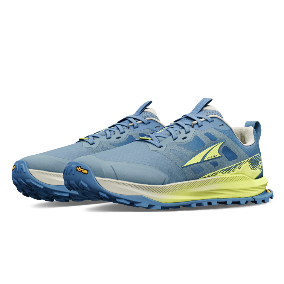 Altra Women's Lone Peak 9+ Trail Running Shoes in Blue/Lime SS26 - Image 3