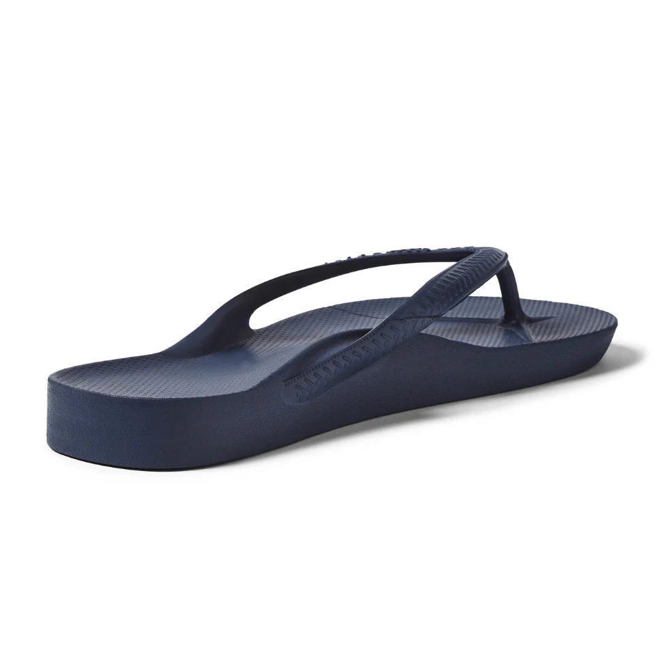 Archies Arch Support Flip Flops in Navy - Image 3