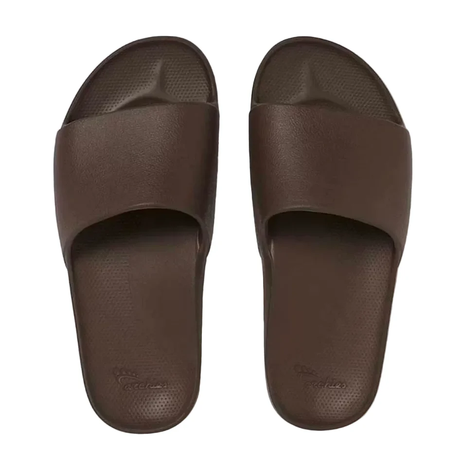 Archies Arch Support Slides in Dark Brown - Image 2