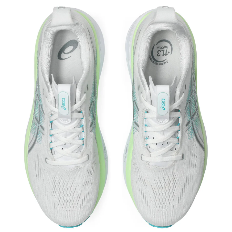 ASICS Men's GEL-KAYANO 33 Running Shoes in White/Energy Aqua AW26 - Image 2