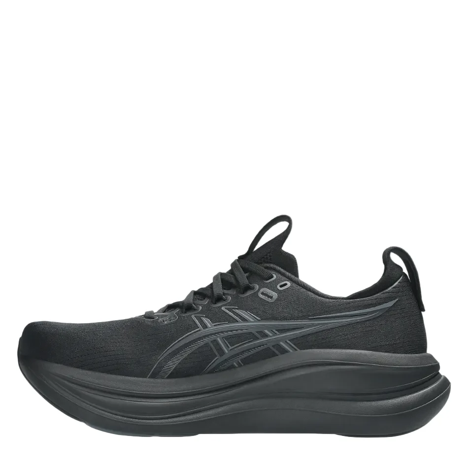ASICS Men's GEL-NIMBUS 28 Running Shoes in Black/Graphite Grey AW26 - Image 5
