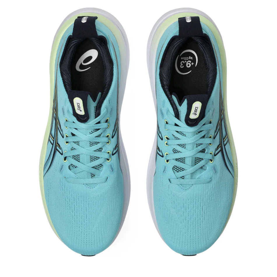 ASICS Men's GEL-NIMBUS 28 Running Shoes in Energy Aqua/Midnight AW26 - Image 2