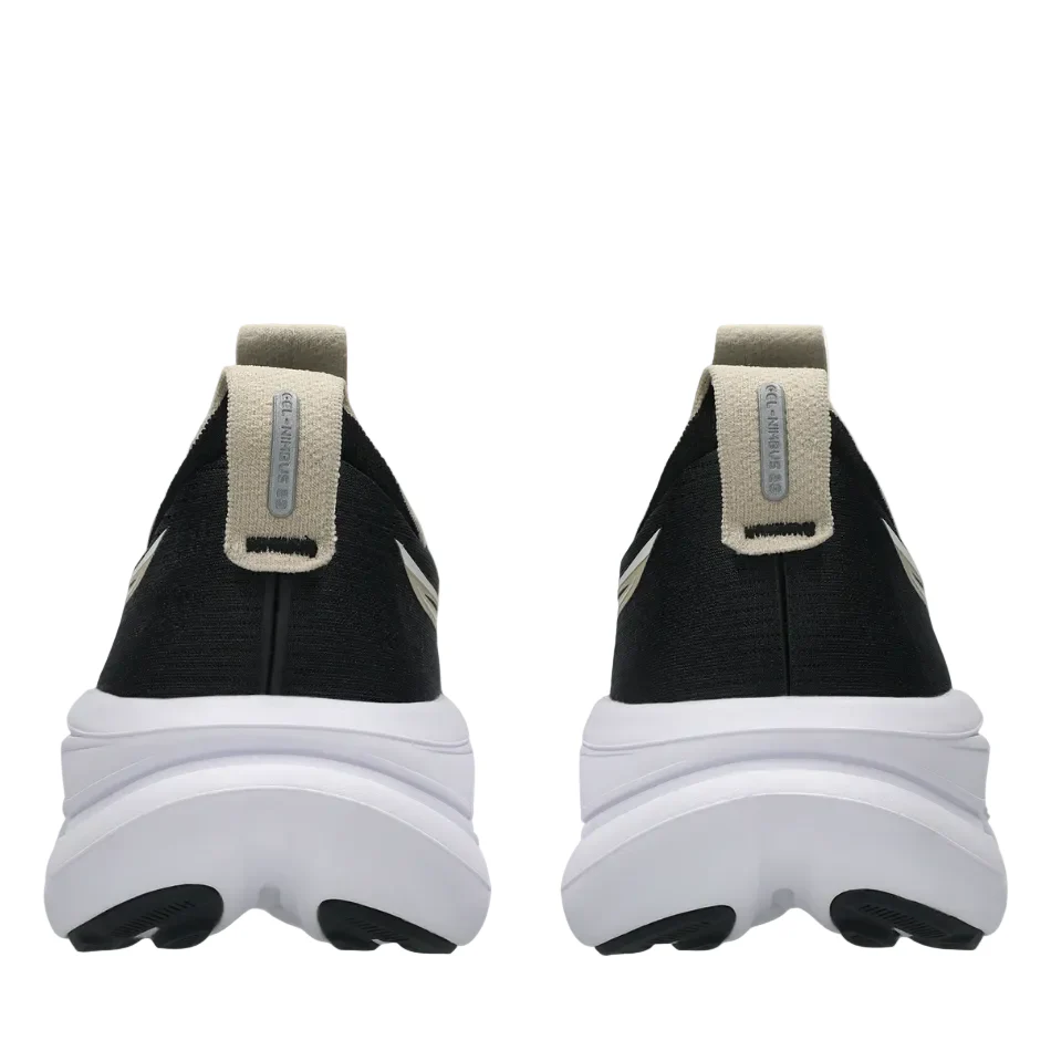 ASICS Men's GEL-NIMBUS 28 Running Shoes in Black/Feather Grey AW26 - Image 4