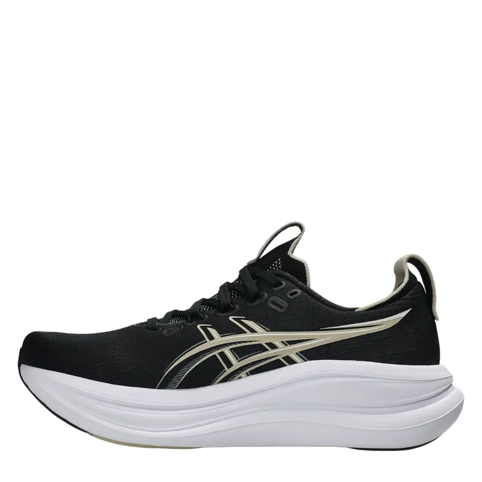 ASICS Men's GEL-NIMBUS 28 Running Shoes in Black/Feather Grey AW26 - Image 5