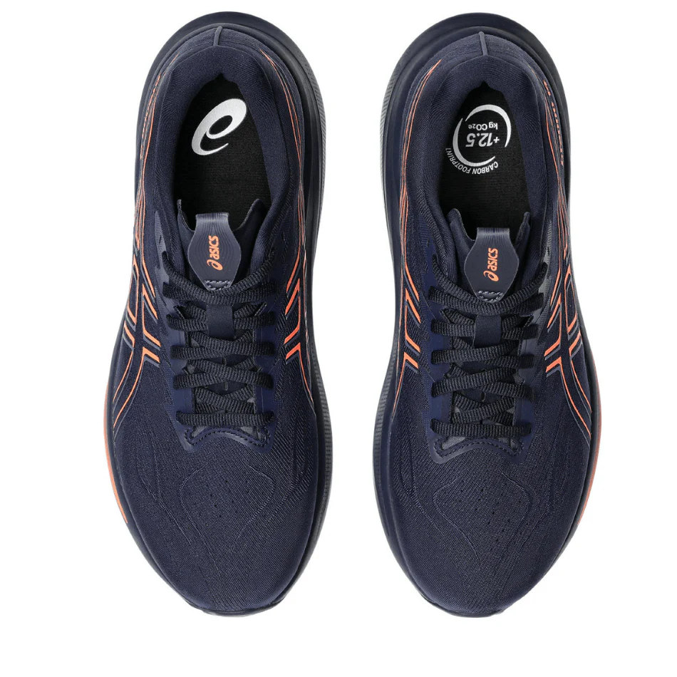 ASICS Men's GT-2000 v14 Running Shoes in Midnight/Vivid Coral AW25 - Image 2