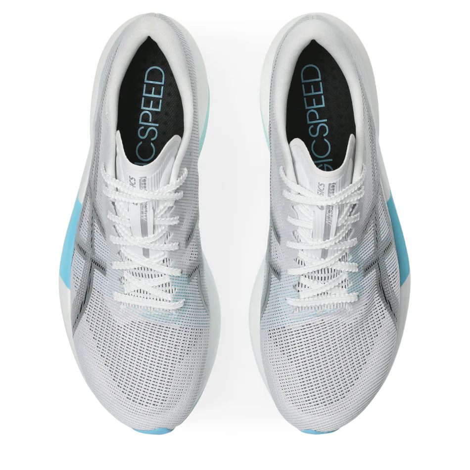 ASICS Unisex Magic Speed 5 Running Shoes in White/Pure Silver AW26 - Image 2