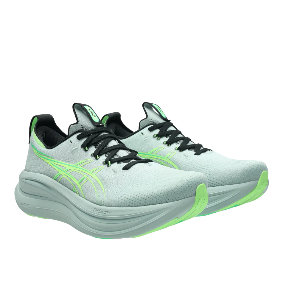 ASICS Men's GEL-NIMBUS 28 Running Shoes in Cold Moss/Illuminate Green SS26 - Image 4