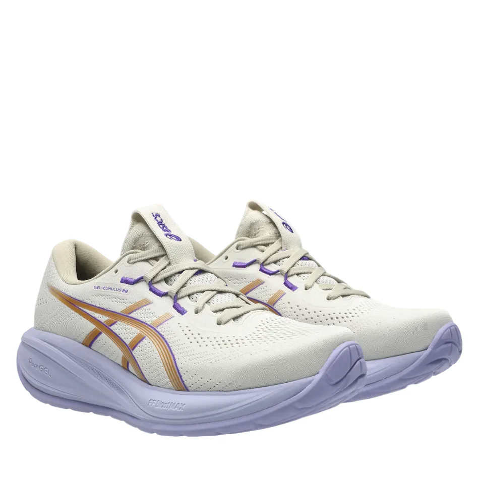 ASICS Women's GEL-CUMULUS 28 Running Shoes in Oatmeal/Fresh Air AW26 - Image 5