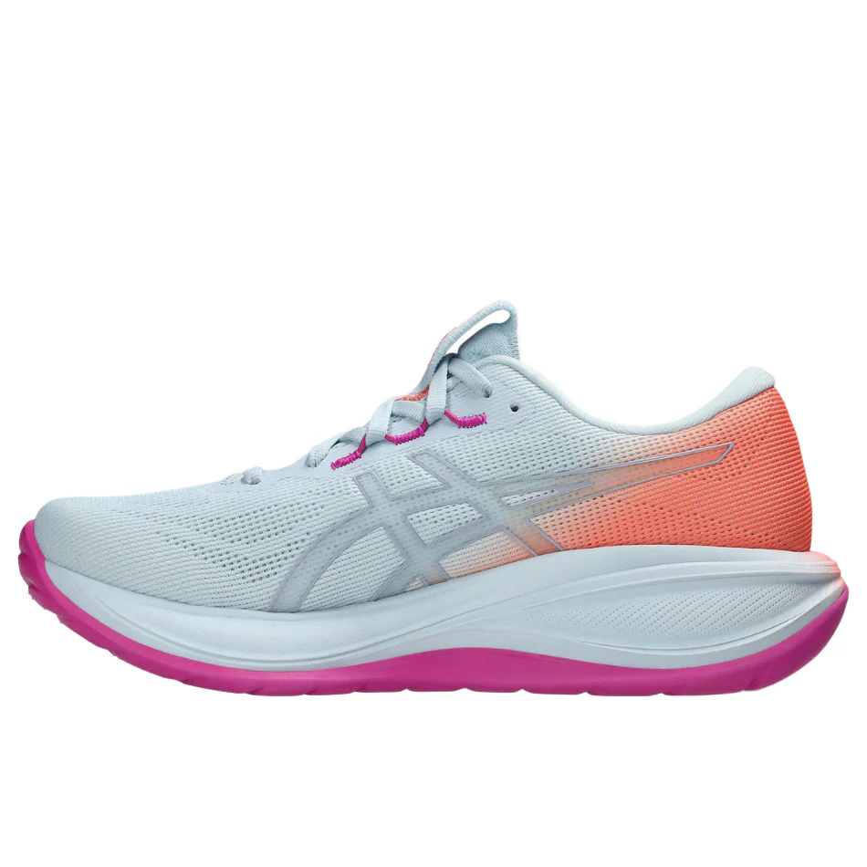 ASICS Women's GEL-CUMULUS 28 Sunny Sizzle Running Shoes in Sky/Sun Coral SS26 - Image 7