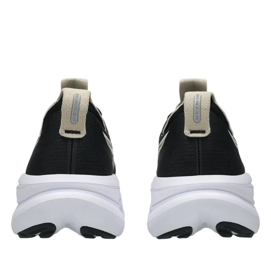 ASICS Women's GEL-NIMBUS 28 Running Shoes in Black/Feather Grey AW26 - Image 4