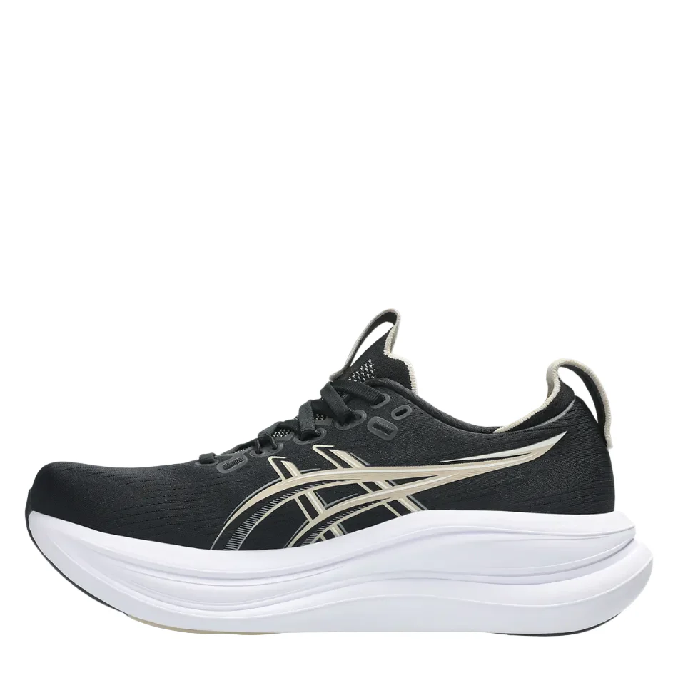 ASICS Women's GEL-NIMBUS 28 Running Shoes in Black/Feather Grey AW26 - Image 5