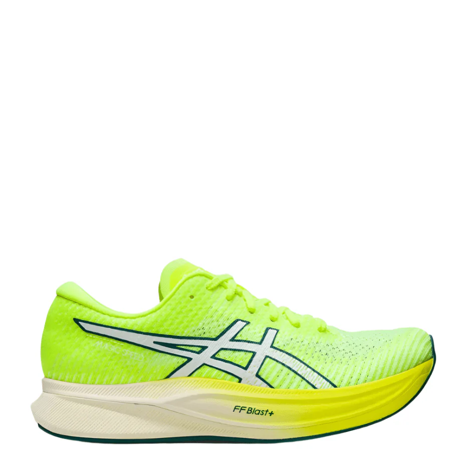 Asics Women's Magic Speed 2 Running Shoes in Yellow/White SS23