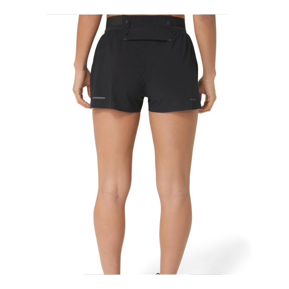 ASICS Women's Metarun Split Short in Black AW25 - Image 2
