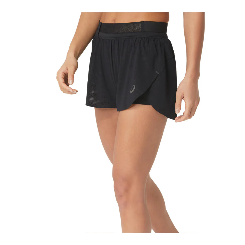 ASICS Women's Metarun Split Short in Black AW25 - Image 3