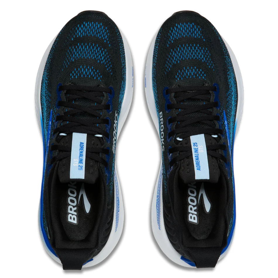 Brooks Men's Adrenaline GTS 25 Running Shoes in Black/Blue/Nantucket Breeze AW26 - Image 2