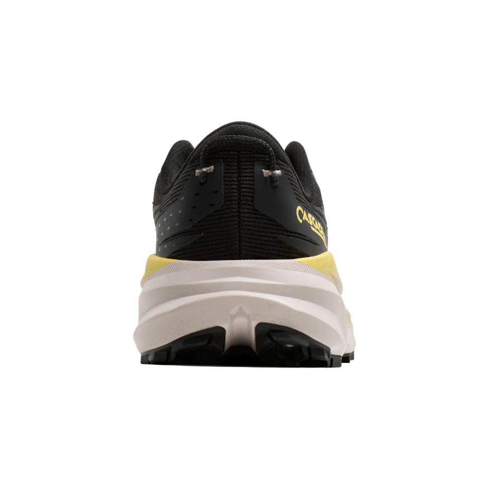 Brooks Men's Cascadia 19 Trail Running Shoes in Black/Yellow/Chateau SS26 - Image 3