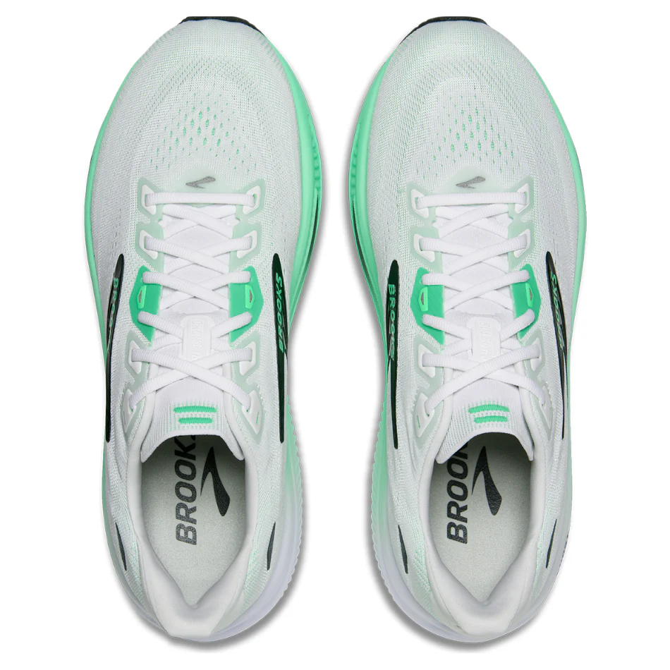 Brooks Men's Ghost 18 Running Shoes in White/Spring Bud/Spruce AW26 - Image 2