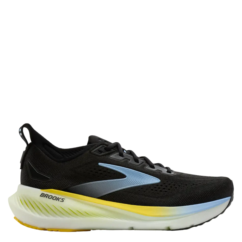Brooks Men's Glycerin 23 Running Shoes in Black/Cyber Yellow/Nightlife AW26