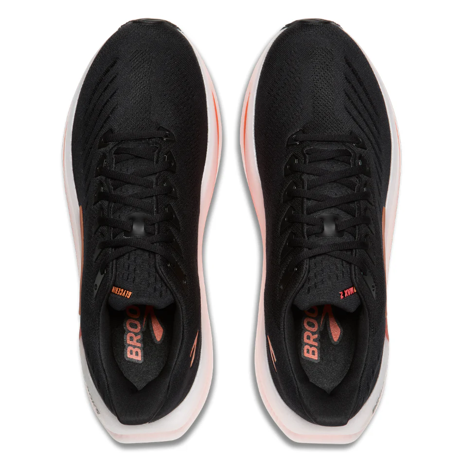 Brooks Men's Glycerin Max 2 Running Shoes in Black/Tigerlily/Orange AW26 - Image 2
