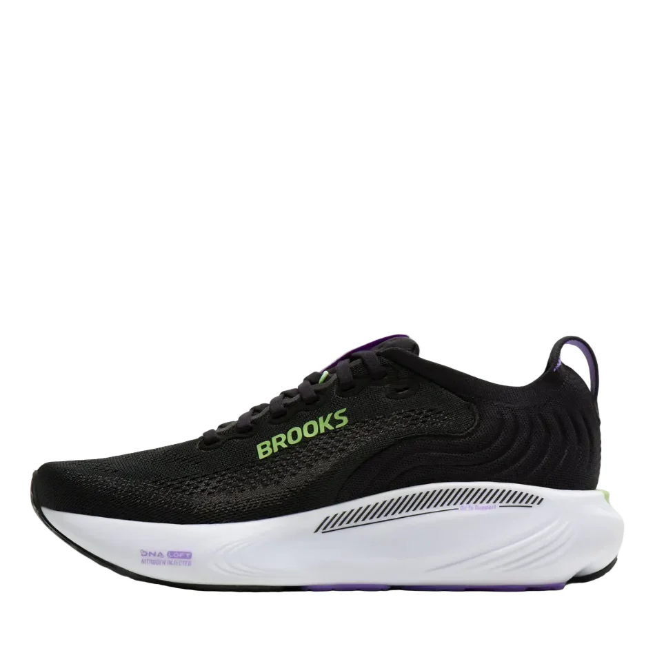 Brooks Women's Adrenaline GTS 25 Running Shoes in Black/Blackened Pearl/Purple AW26 - Image 5
