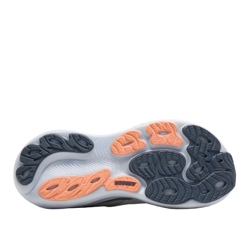 Brooks Women's Adrenaline GTS 25 Running Shoes in Oyster Mushroom/Peach/Grape AW26 - Image 3