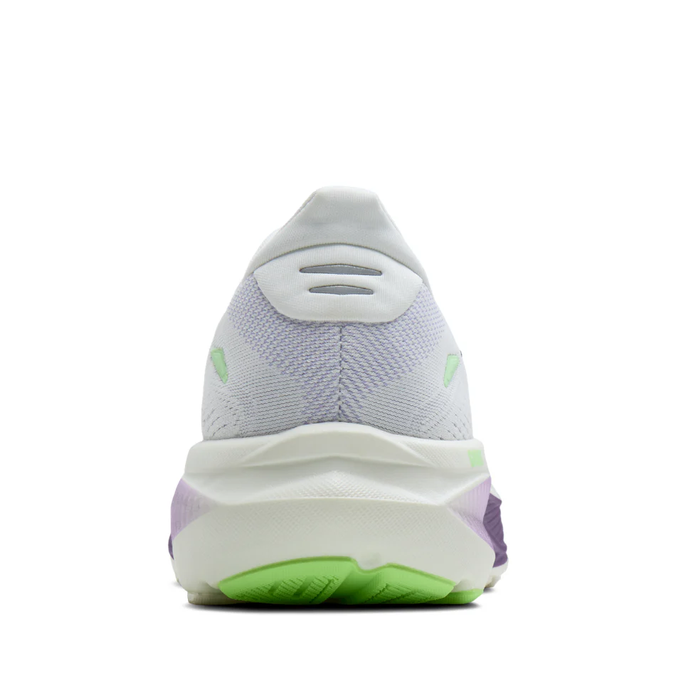 Brooks Women's Ghost 18 Running Shoes in White/Purple Hebe/Green AW26 - Image 4