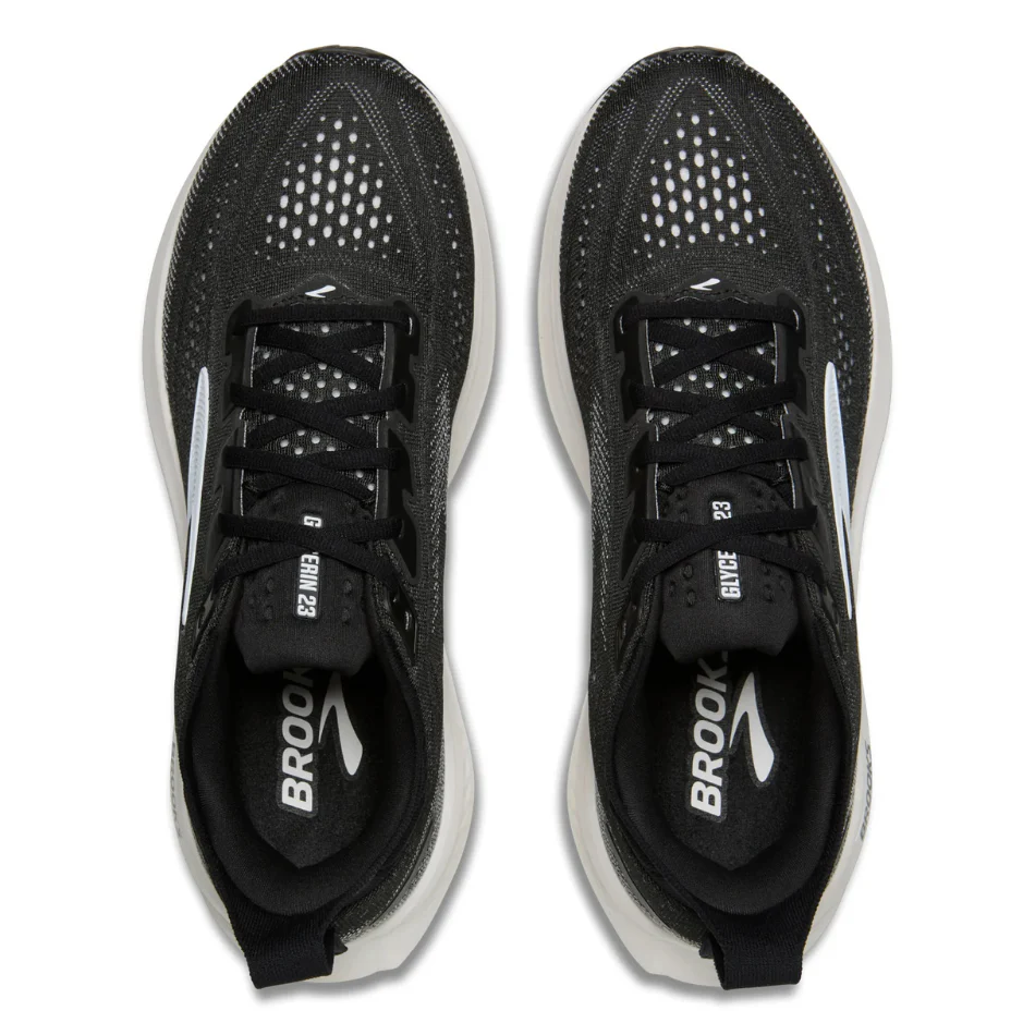 Brooks Women's Glycerin 23 Wide Fitting (D) Running Shoes in Black/Grey/White AW26 - Image 2