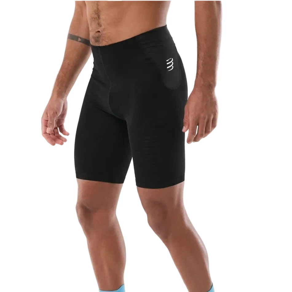 Compressport Men's Run Under Control Shorts in Black SS26 - Image 2