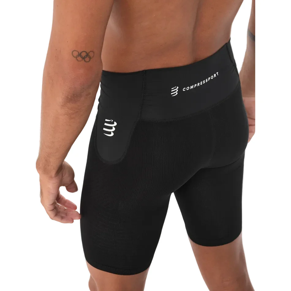 Compressport Men's Run Under Control Shorts in Black SS26 - Image 3