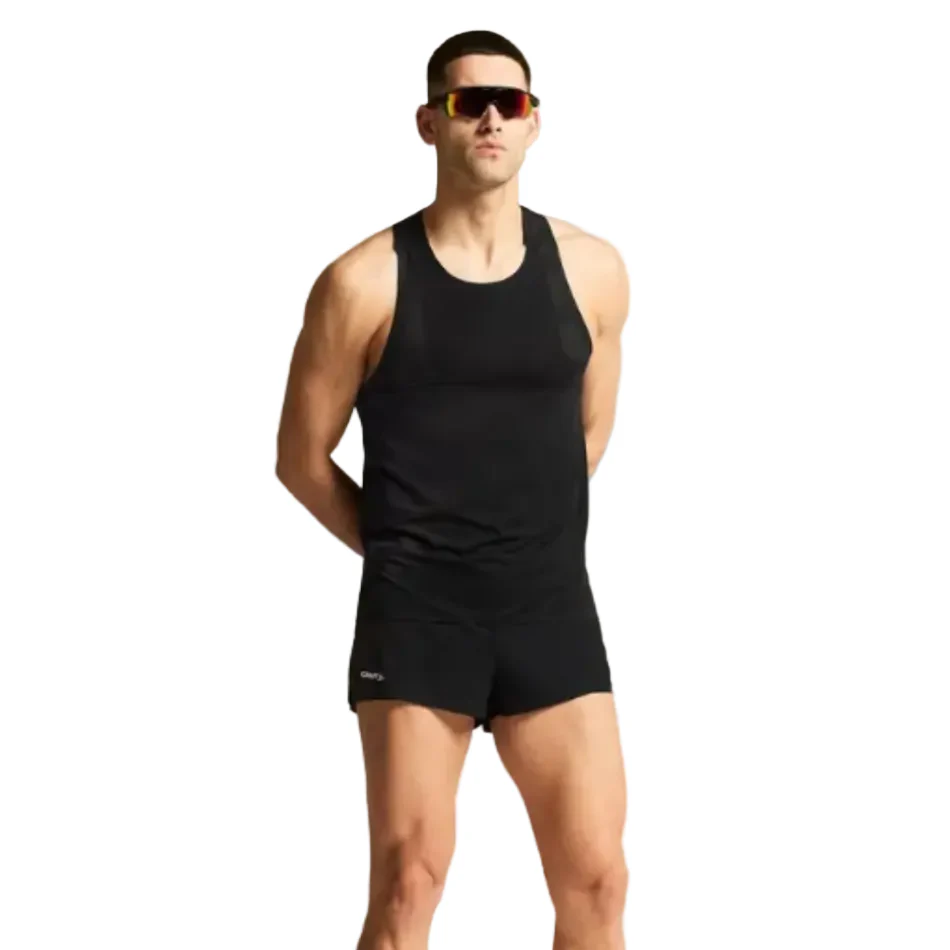 Craft Men's Race Day Singlet 2 in Black SS26 - Image 2