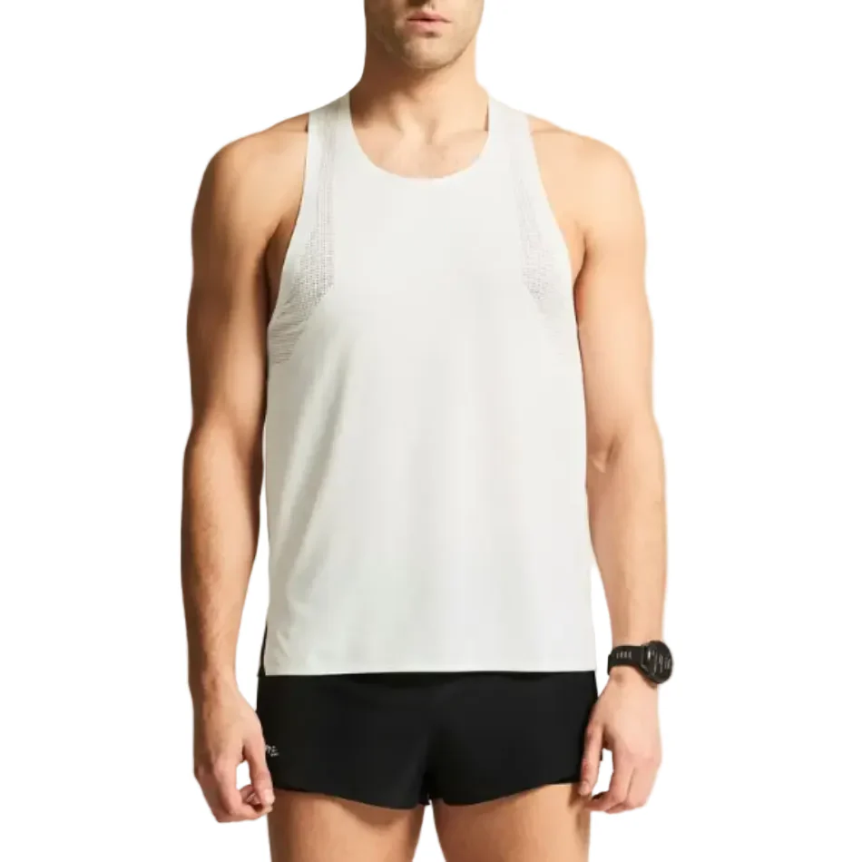 Craft Men's Race Day Singlet 2 in White SS26 - Image 2