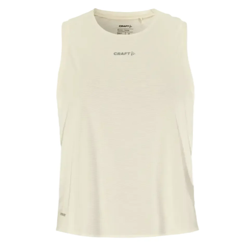 Craft Women's Hypervent Singlet in Tofu SS26