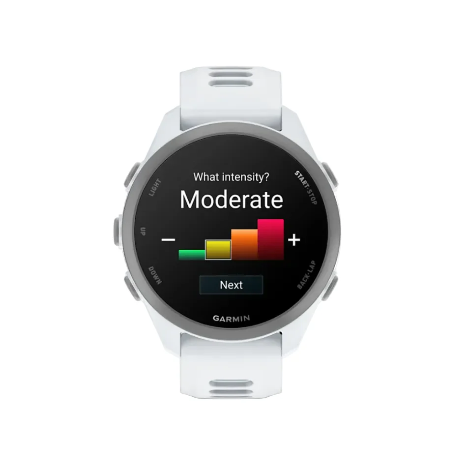 Garmin Unisex Forerunner 170 GPS Watch in Whitestone with Whitestone/Cloud Blue Band - Image 2