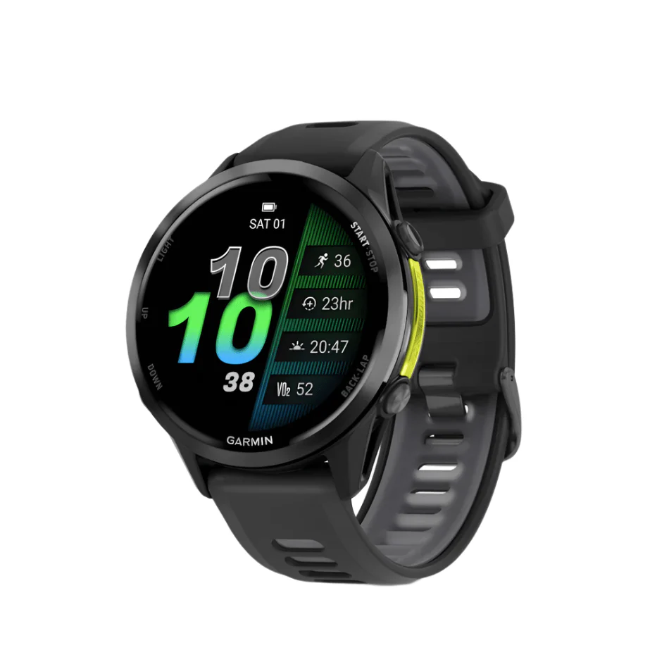 Garmin Unisex Forerunner 970 GPS Running Watch in Black/Translucent Whitestone